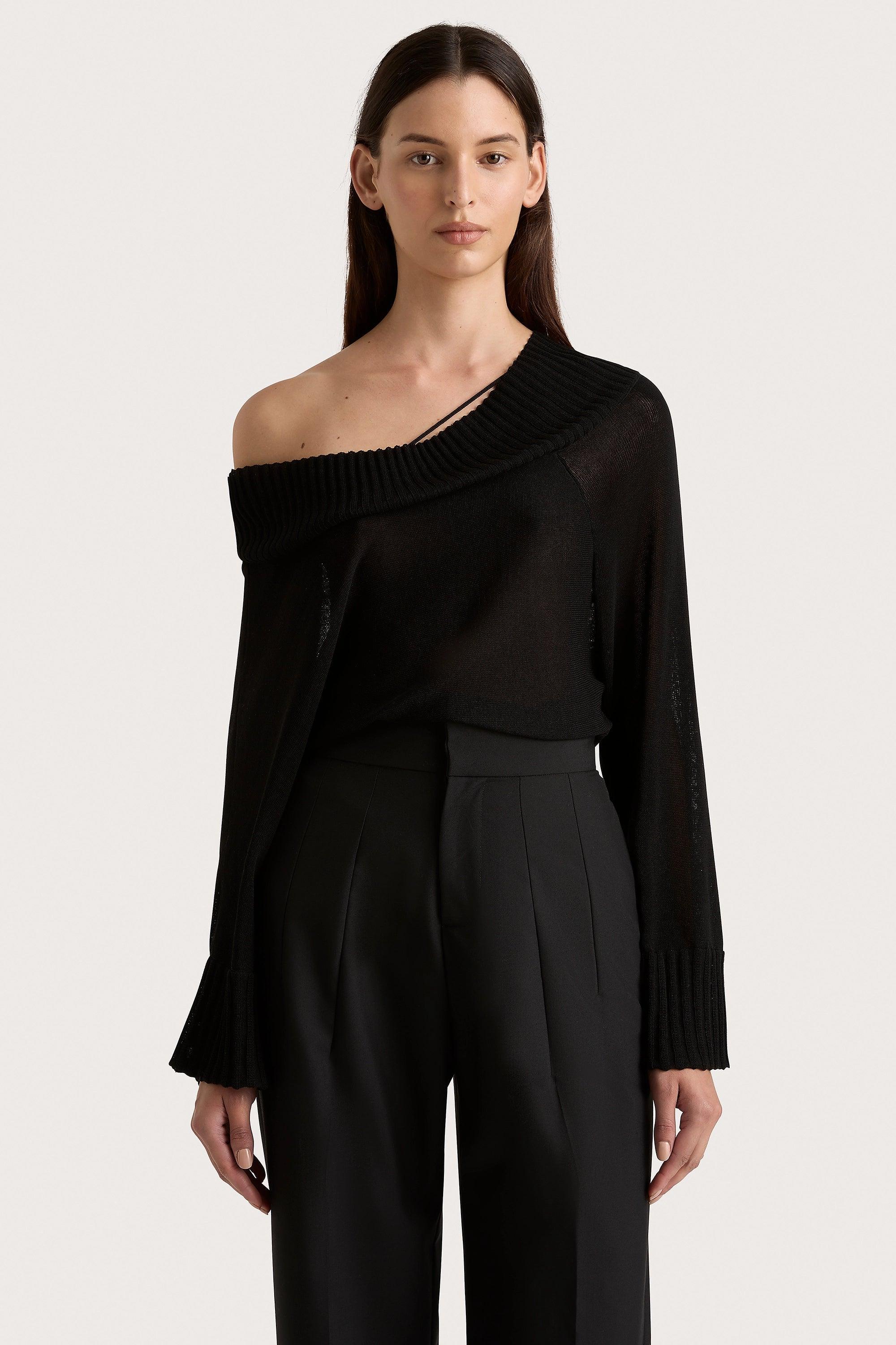 Cecilie Knit Top Black Product Image