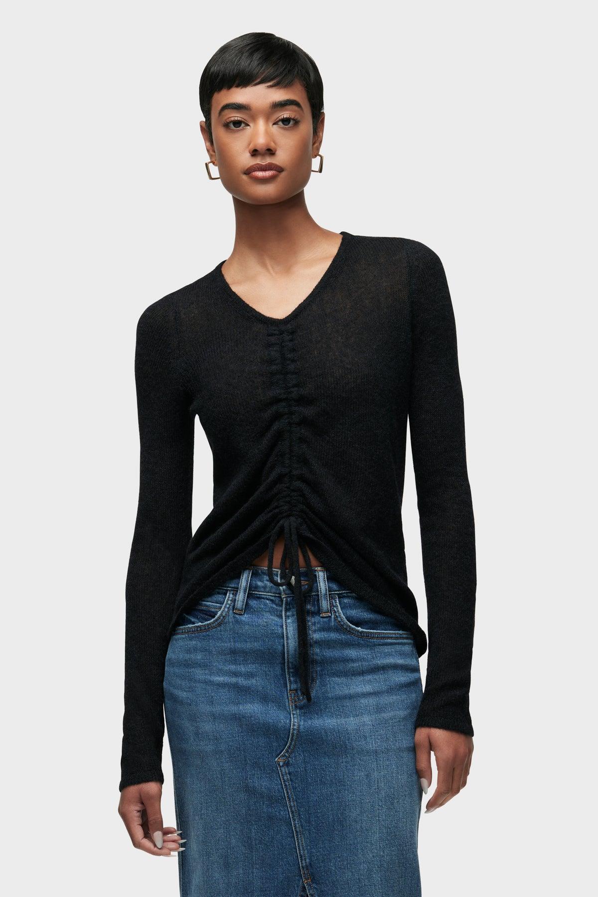 Ruched Long Sleeve Sweater Female product image