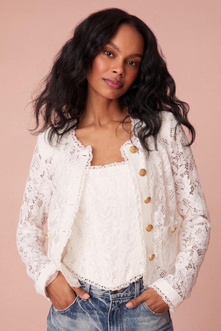 Richard Sheer Lace Jacket Product Image