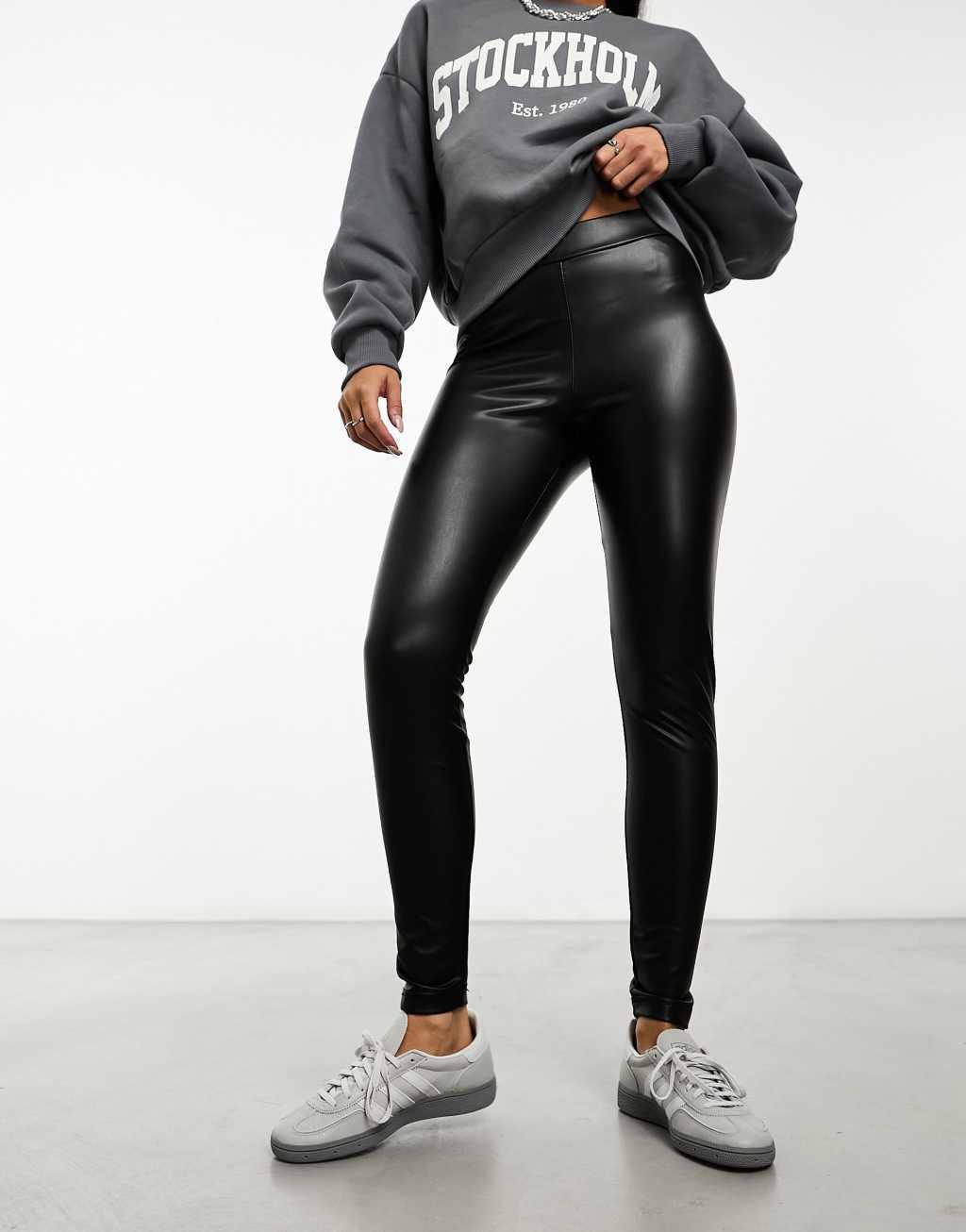 Vero Moda leather look leggings Product Image