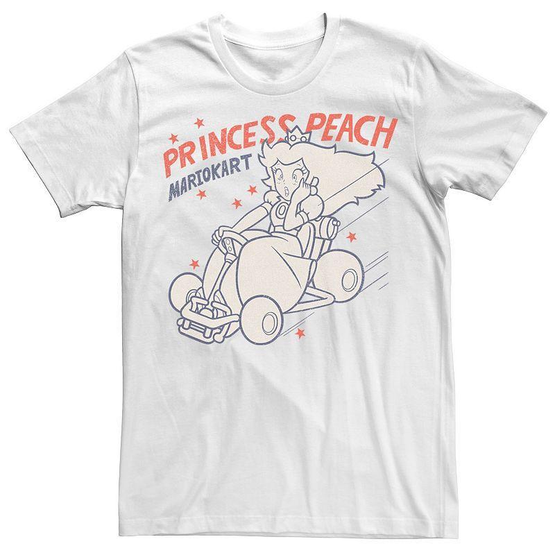 Mens Nintendo Peach Kart Gaming Tee Product Image