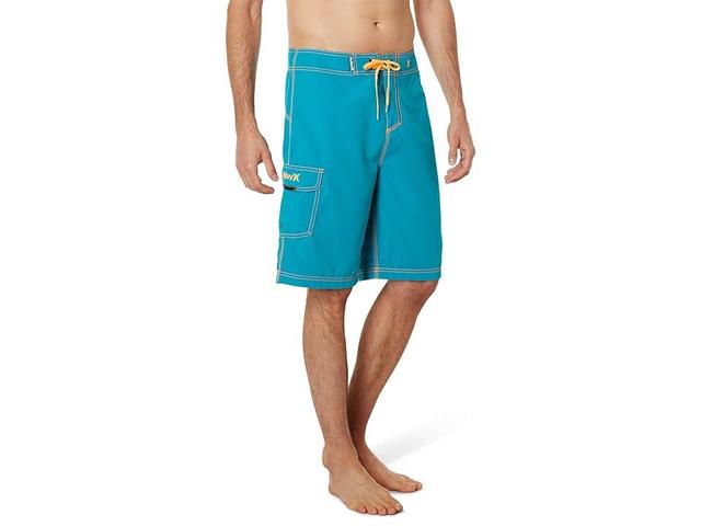 Hurley One Only Boardshort 22 (Electric Teal/Neon Orange) Men's Swimwear Product Image