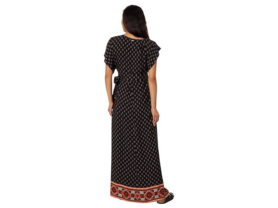 Rip Curl Pacific Dreams Short Sleeve Maxi Wrap Dress Product Image