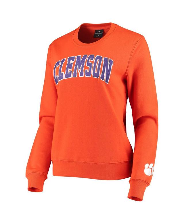 Womens Colosseum Orange Clemson Tigers Campanile Pullover Sweatshirt Product Image