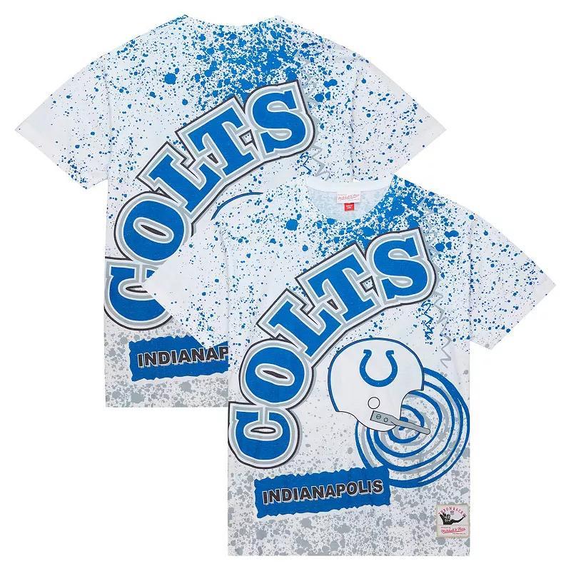 Mens Mitchell & Ness Indianapolis Colts Team Burst Sublimated T-Shirt Product Image