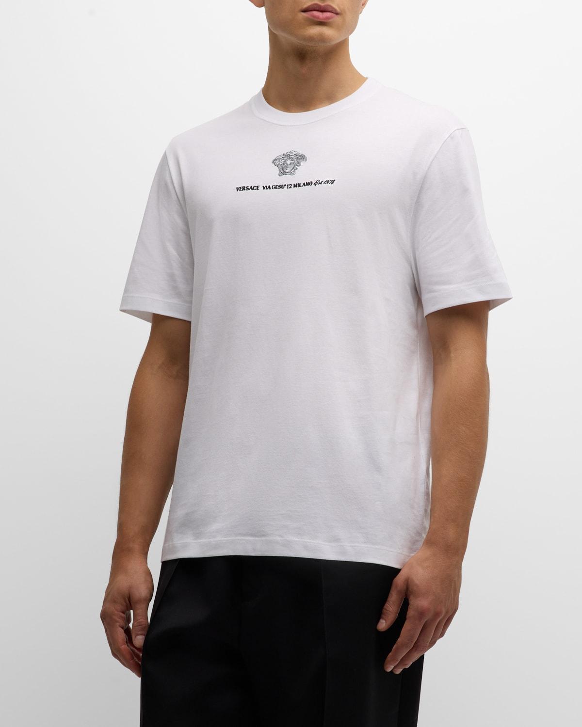 Mens Medusa Embroidered T-Shirt Product Image