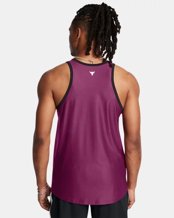 Men's Project Rock Mesh Badge Of Honor Tank Product Image