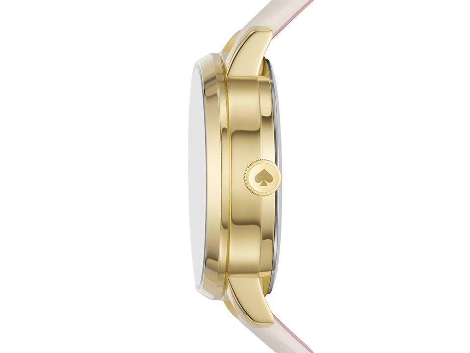 Womens Goldtone Stainless Steel, Crystal, & Leather Strap Watch Product Image