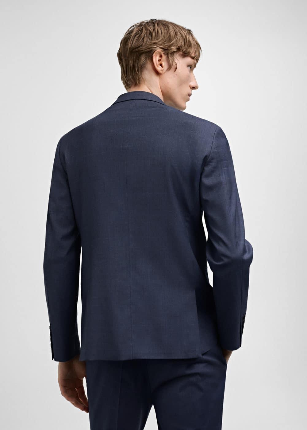 Mango Mens Super Slim-Fit Stretch Fabric Suit Blazer Product Image