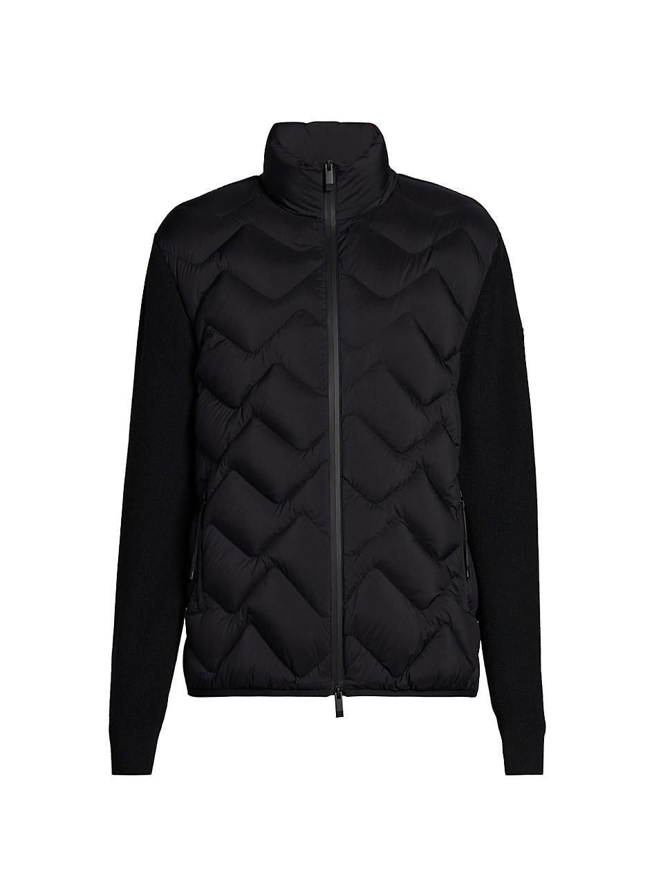 Mens Zip-Up Quilted Cardigan Product Image