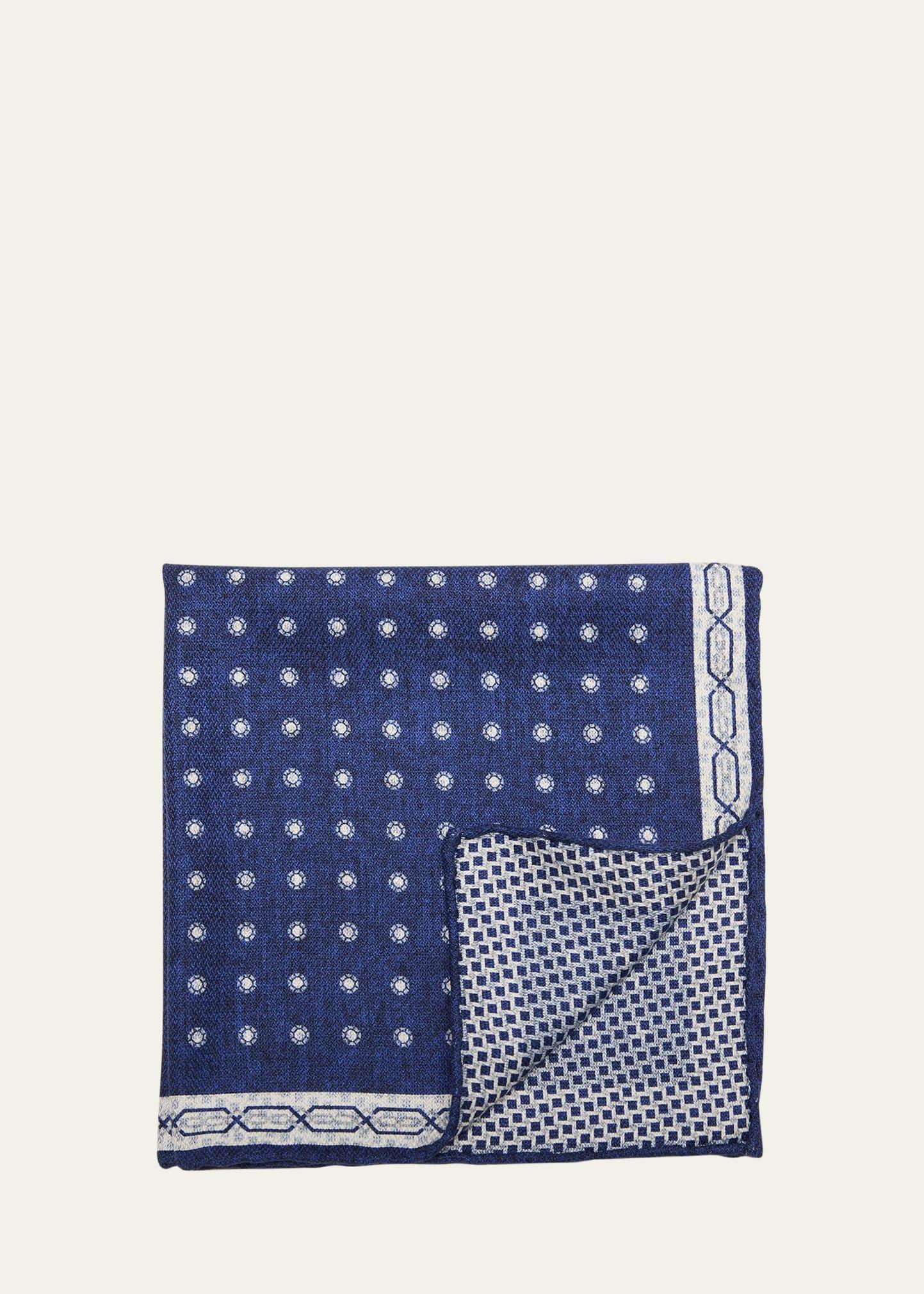 Mens Silk Double-Faced Pocket Square Product Image