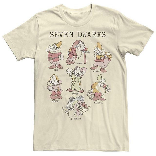 Disneys Snow White Seven Dwarfs Portraits Mens Tee Product Image