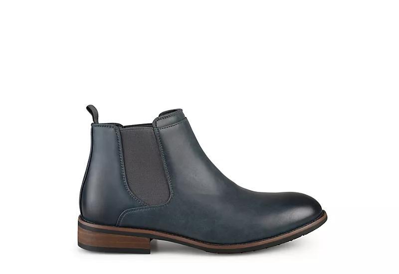 Vance Co. Landon Mens Chelsea Boots Blue Product Image