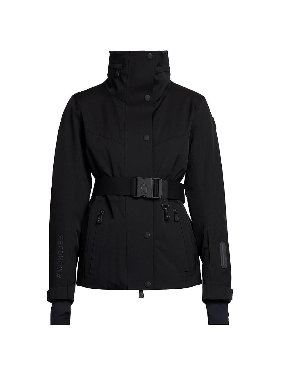 Womens Hainet Belted Stretch-Nylon Jacket Product Image