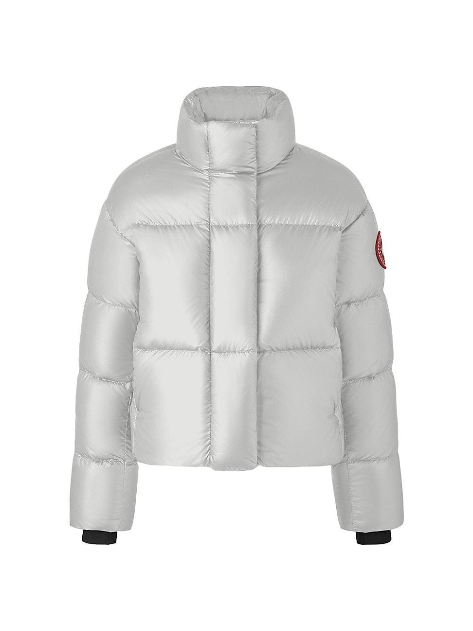 Canada Goose Cypress 750 Fill Power Down Recycled Nylon Packable Crop Puffer Jacket Product Image