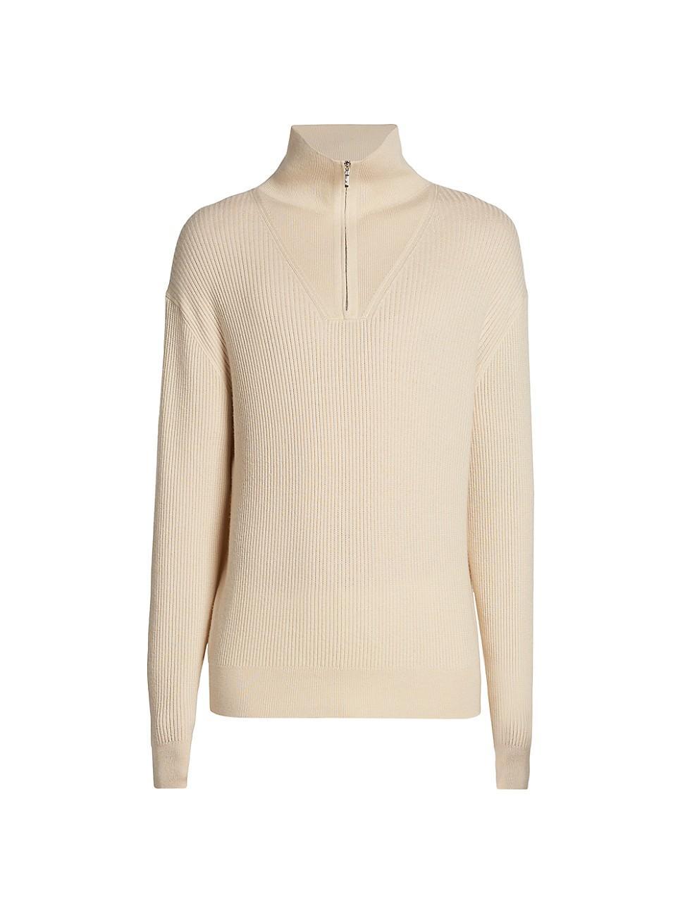 Mens Cashmere-Silk Half-Zip Pullover Product Image