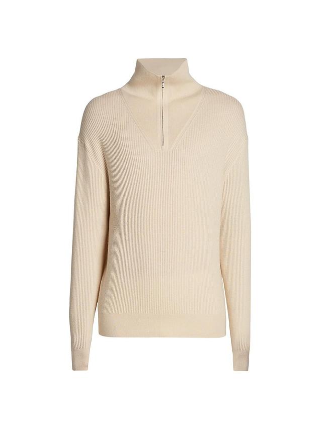 Mens Cashmere-Silk Half-Zip Pullover Product Image