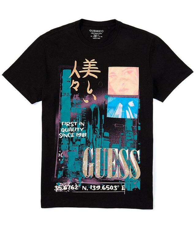 Guess Short Sleeve Basic Rise In The East Graphic T-Shirt Product Image