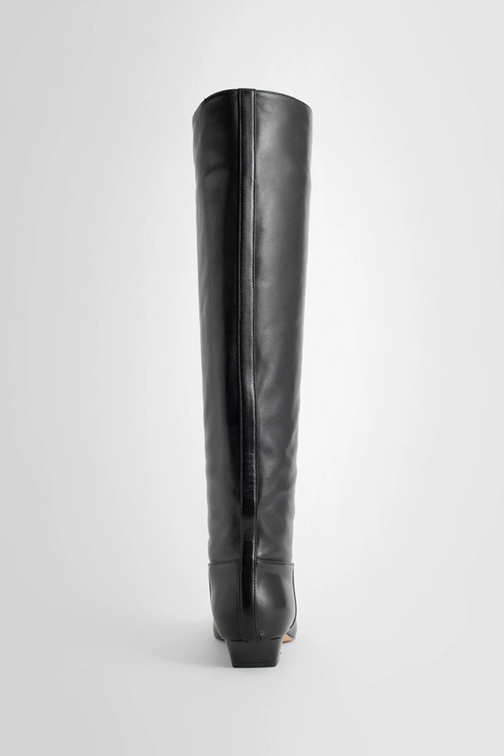 Black The Marfa Knee-high Leather Boots Product Image