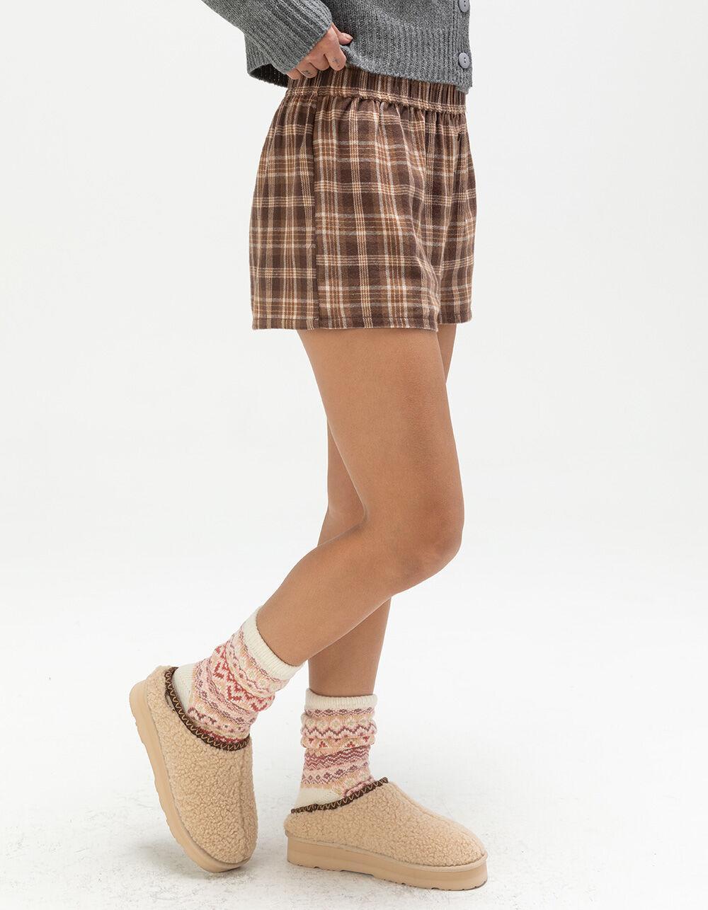 FULL TILT Plaid Womens Boxer Shorts Product Image