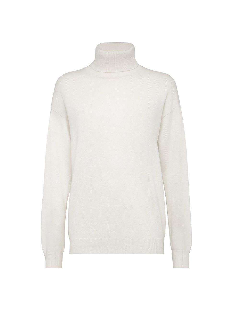 Womens Cashmere Turtleneck Sweater Product Image