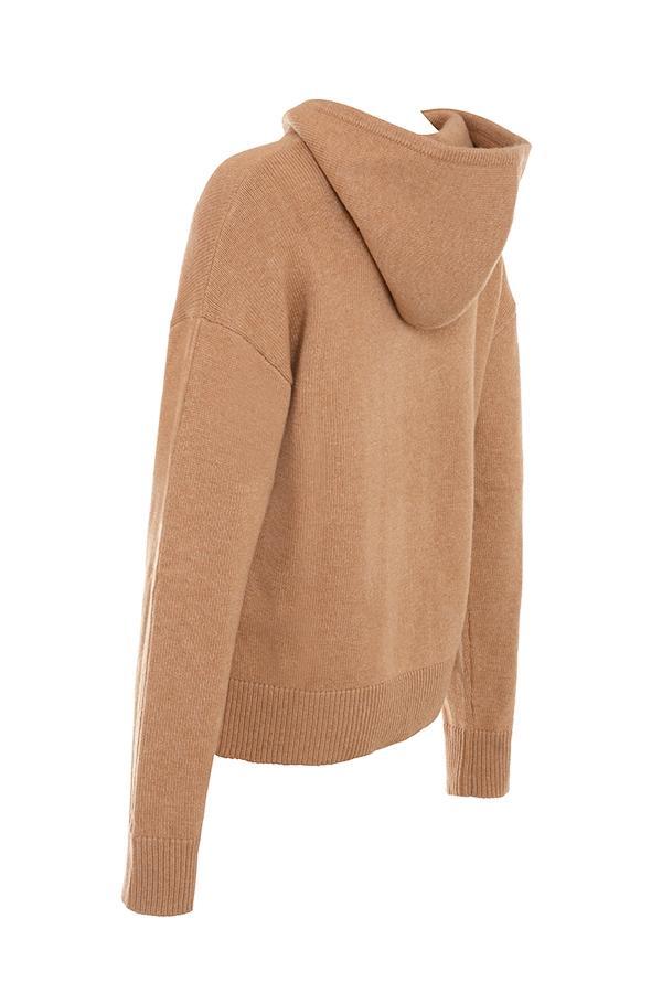 Jionni Camel Cashmere Blend Hoodie - SALE Product Image