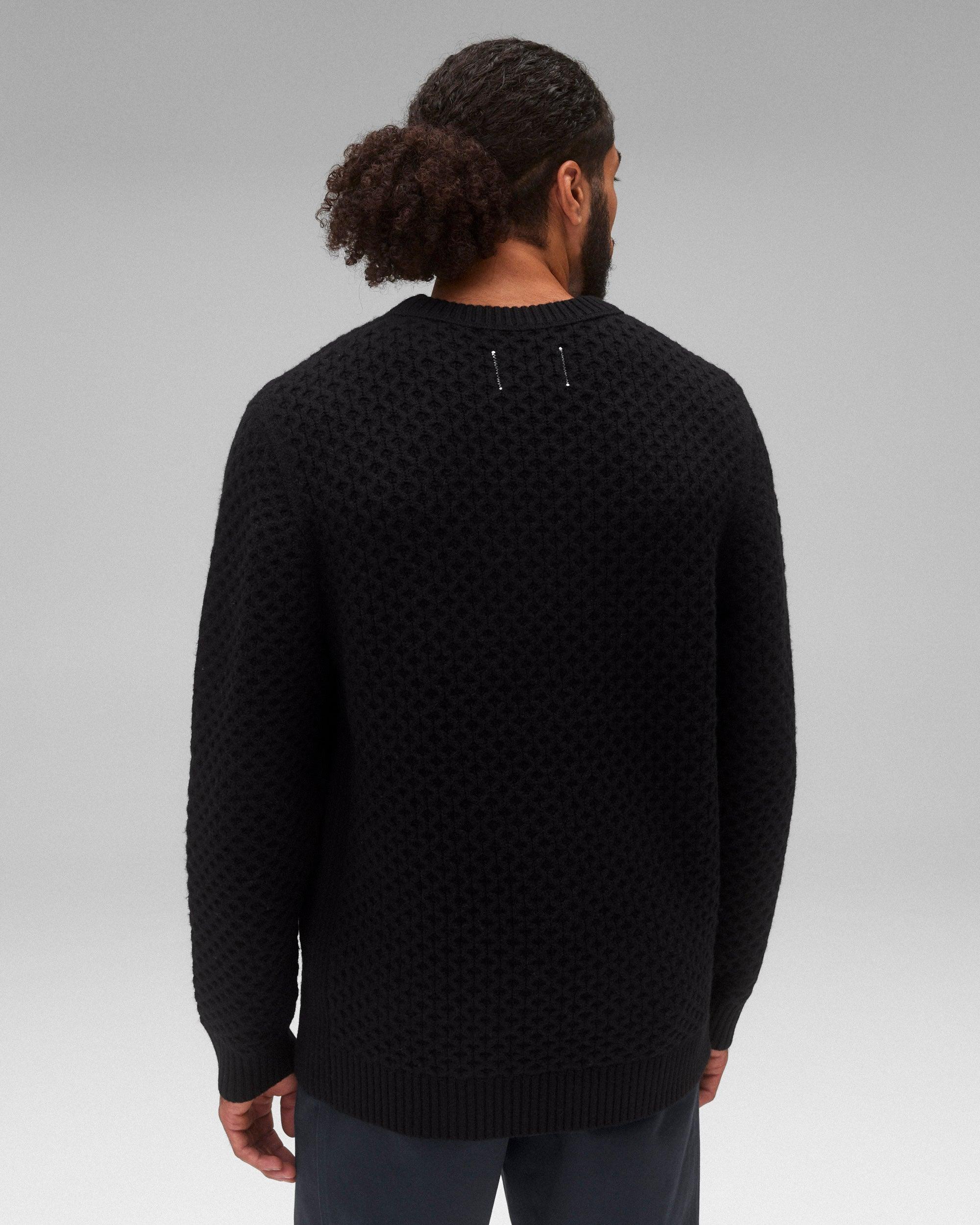 Merino Honeycomb Crewneck Male Product Image