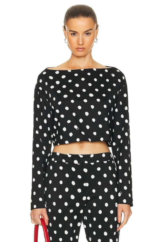 Marni Cropped Long Sleeve Top Product Image