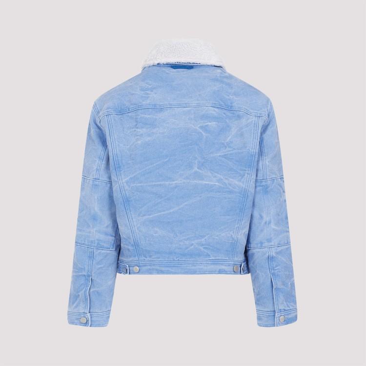 Blue Padded Jacket In Light Blue Product Image