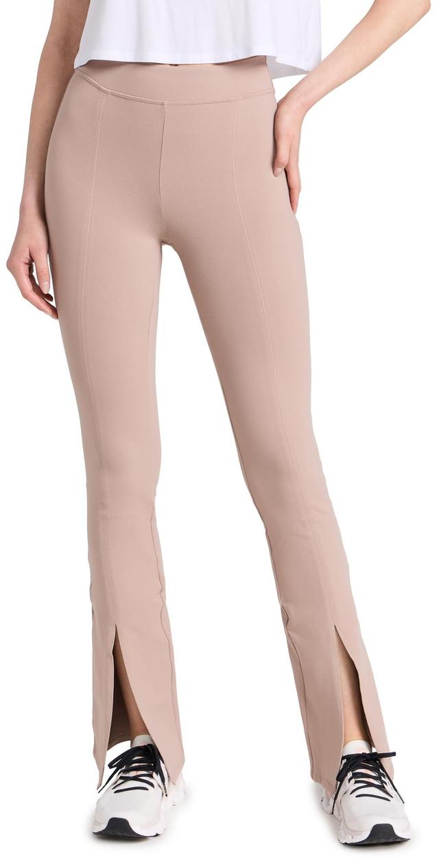 Airbrush High-Waist Flutter Legging - Taupe Product Image