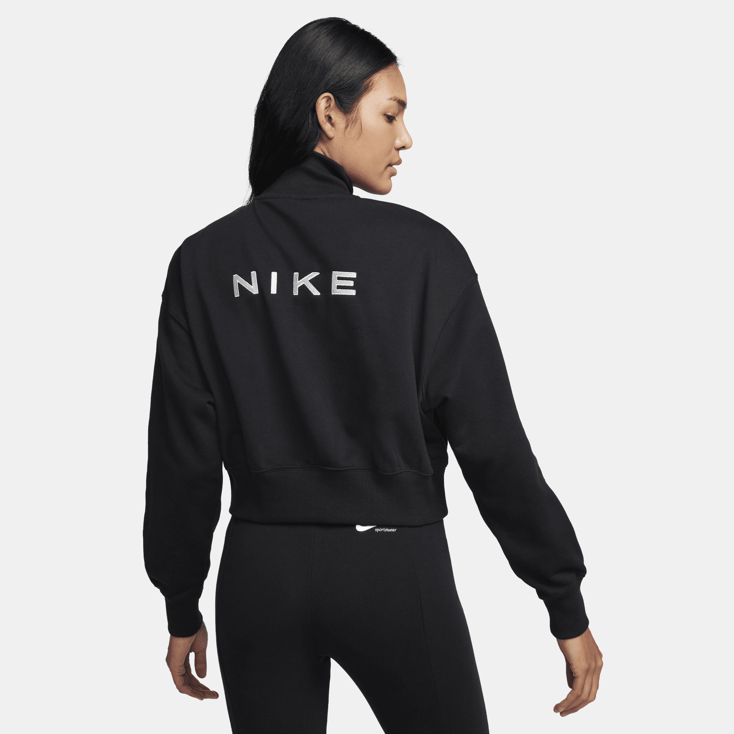 Women's Nike Sportswear Oversized 1/2-Zip Crop Fleece Sweatshirt Product Image