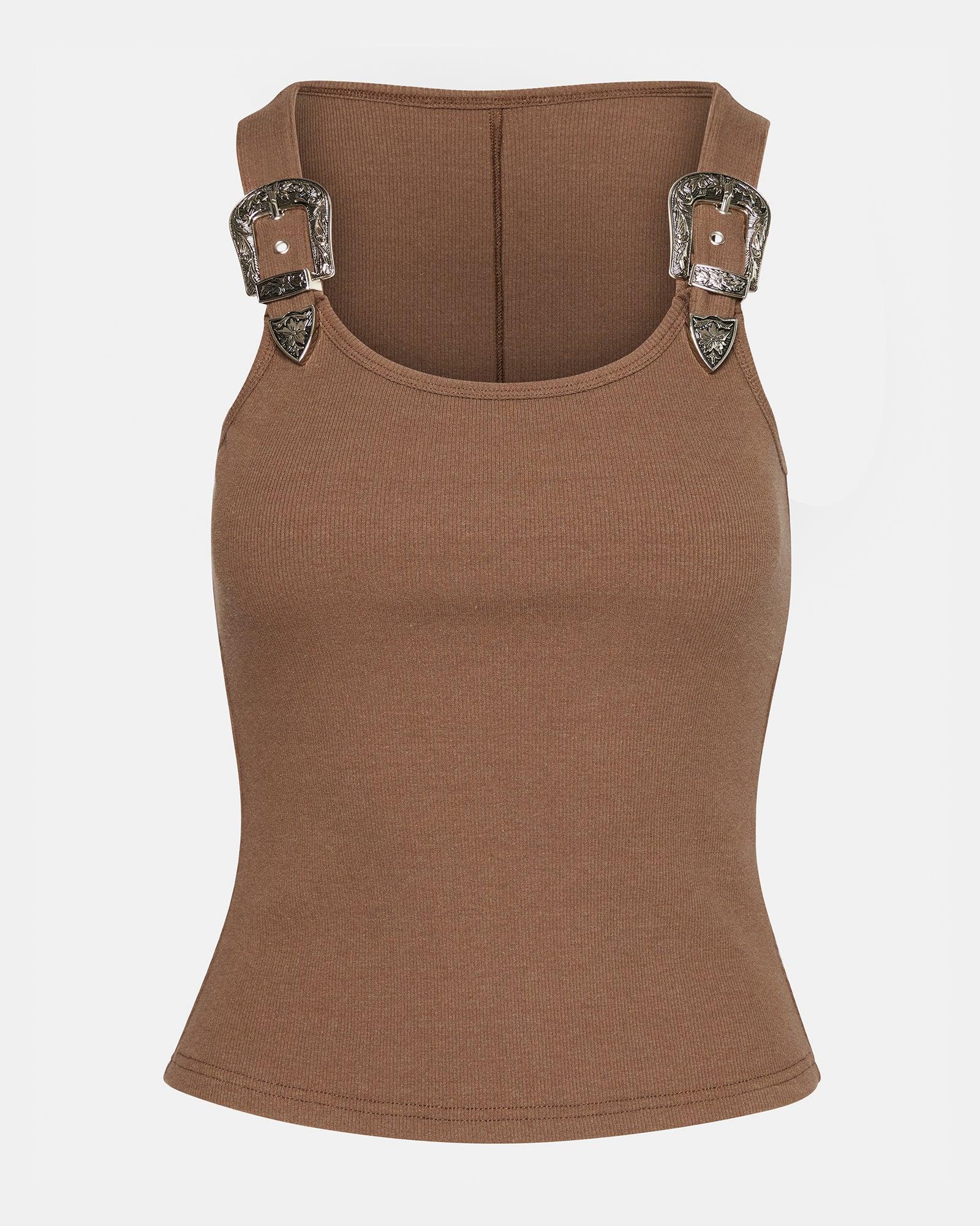 BEVERLY TOP KHAKI Female Product Image