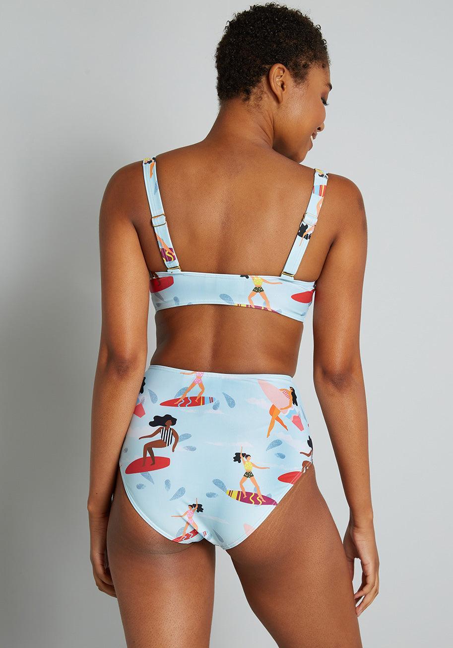 The Sara High-Waisted Bikini Bottom Product Image