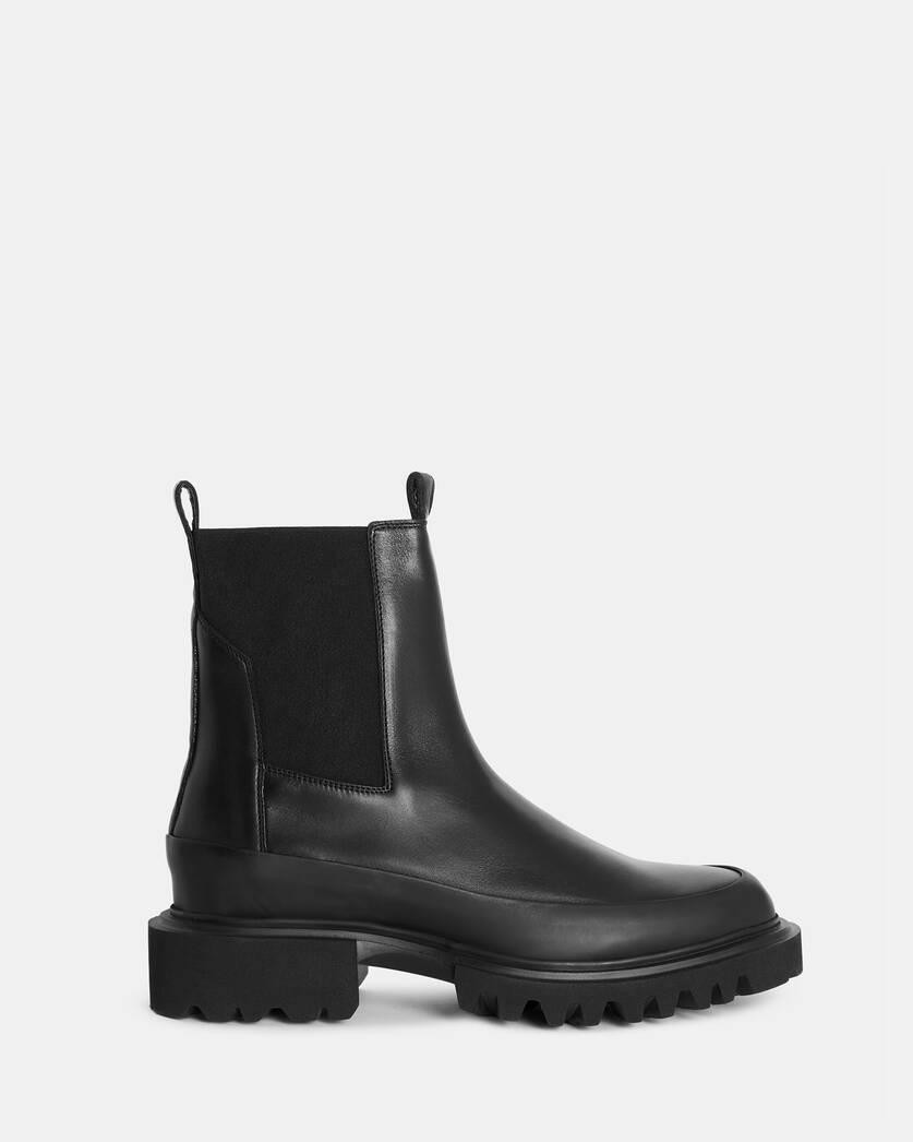 Harlee Chunky Leather Slip On Boots Product Image