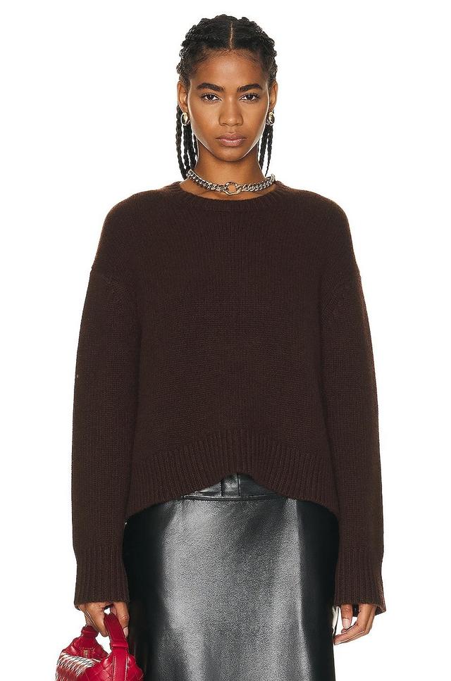 SPRWMN Heavy Sweater in Americano - Burgundy. Size L (also in ). Product Image