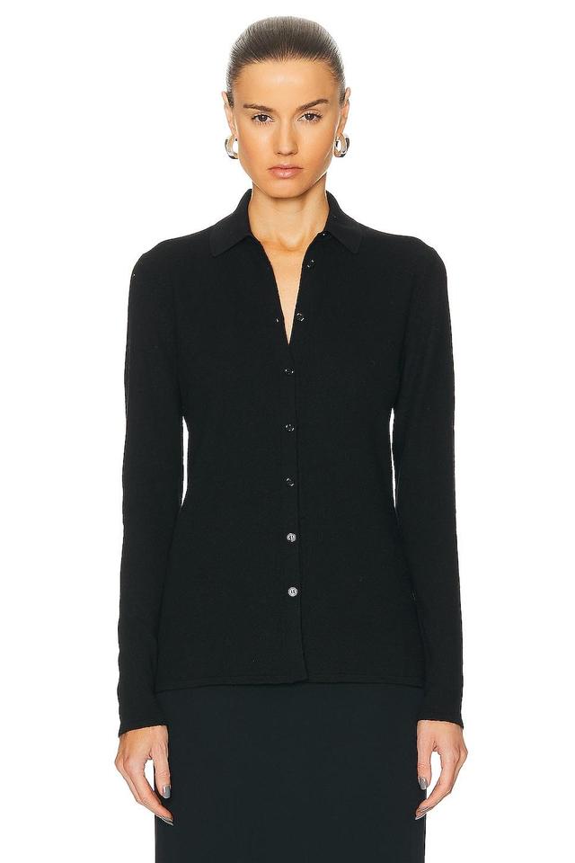 Gabriela Hearst Deidre Top Black. (also in S, L). Product Image