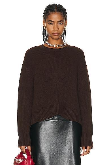 SPRWMN Heavy Sweater in Americano - Burgundy. Size S (also in L, M, XS). Product Image