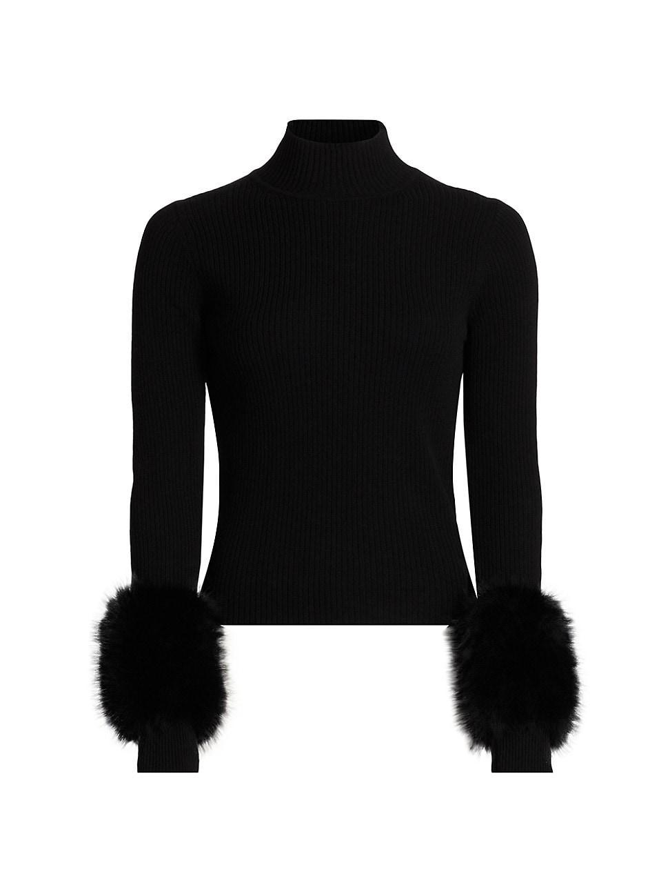 Womens Magnus Rib-Knit Merino-Wool Turtleneck Sweater product image