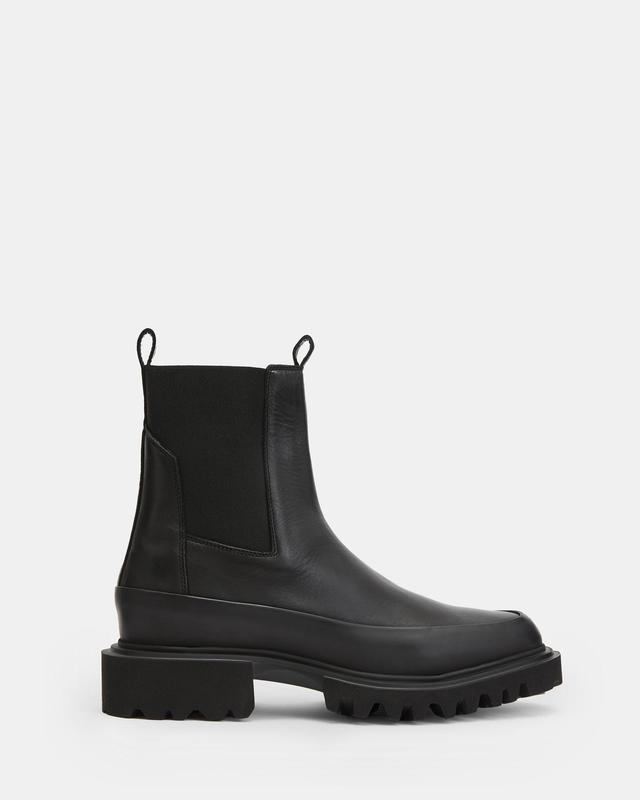 AllSaints Mens Leather Harlee Boots, Black, Size: UK 5/US 8/EU 38 Product Image