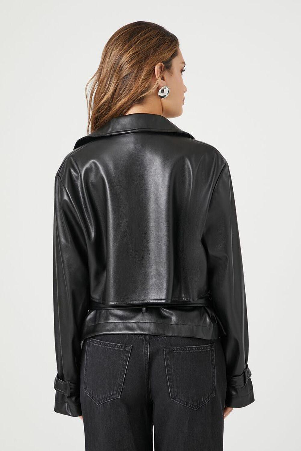 Faux Leather Belted Moto Jacket | Forever 21 Product Image