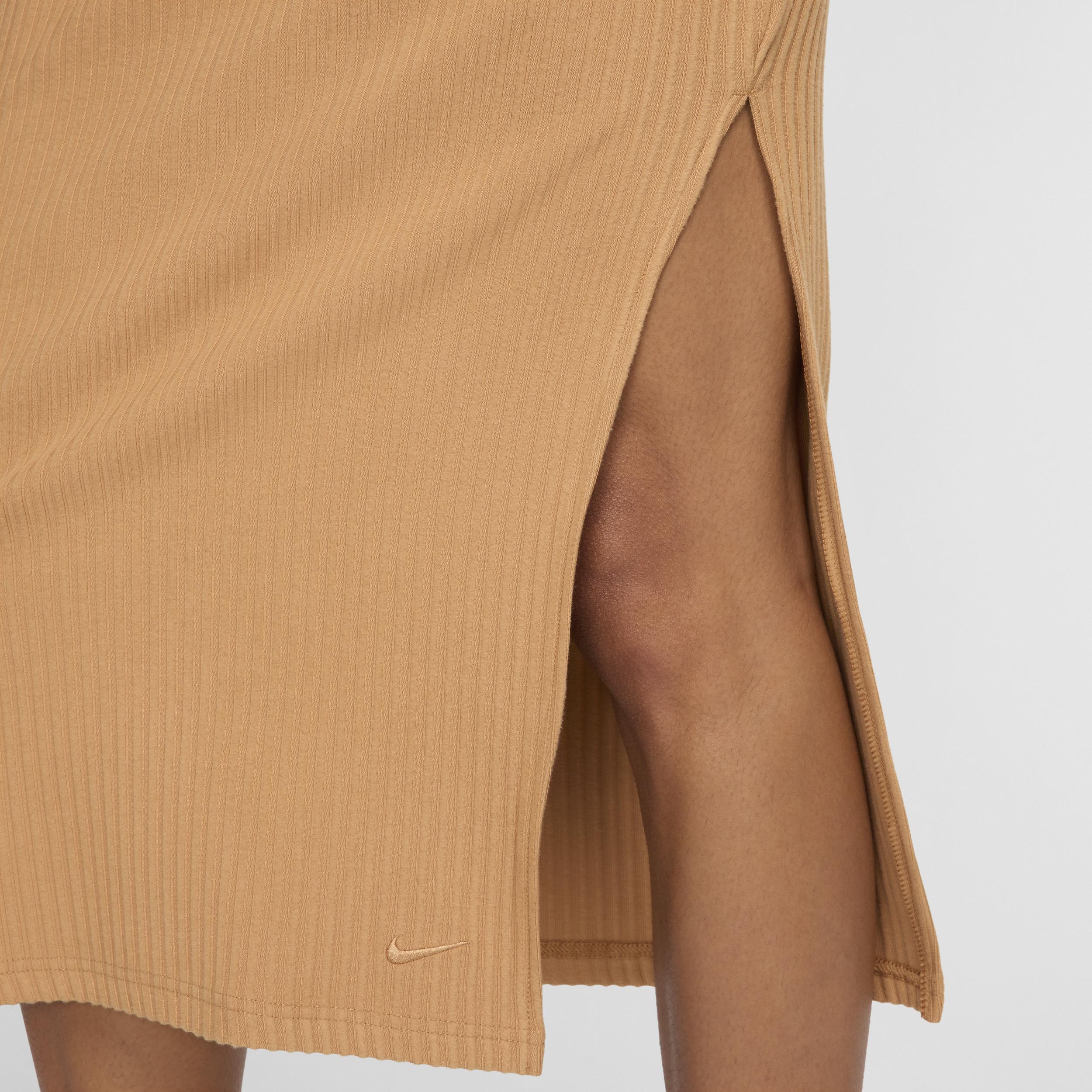 Women's Nike Sportswear Chill Rib Slim Midi Skirt Product Image