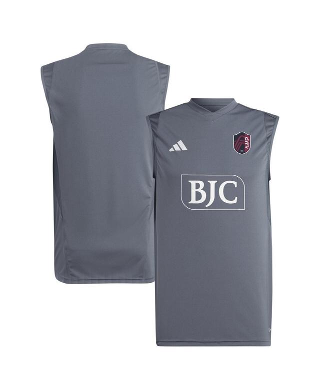 Mens adidas Gray St. Louis City SC 2024 Sleeveless Training Jersey Product Image