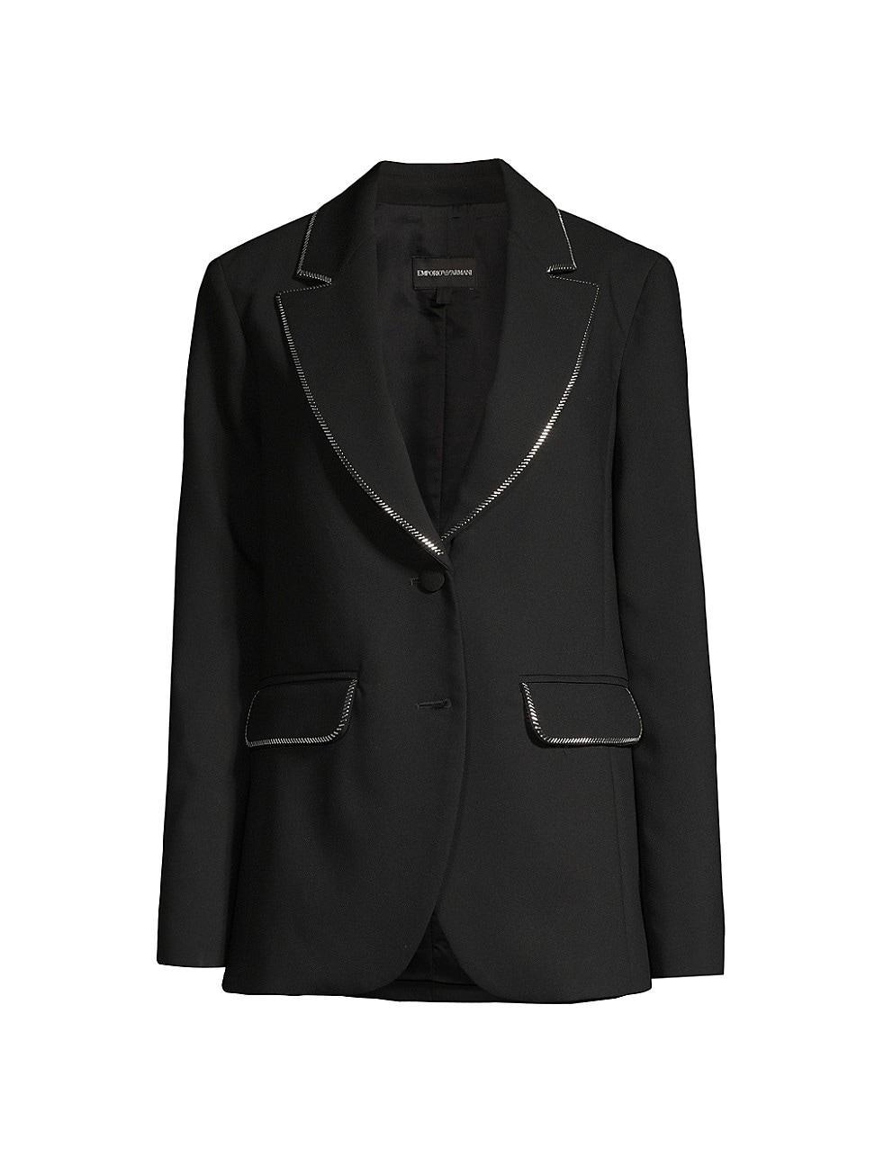 Womens Zip-Trim Techno Cady Blazer Product Image