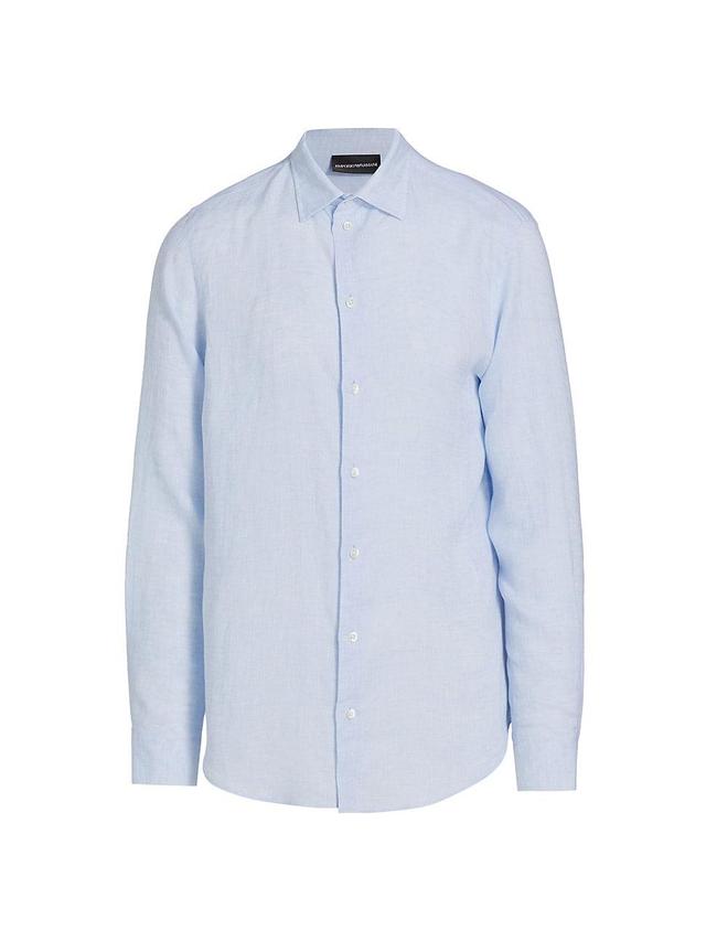 Mens Linen Long-Sleeve Shirt Product Image