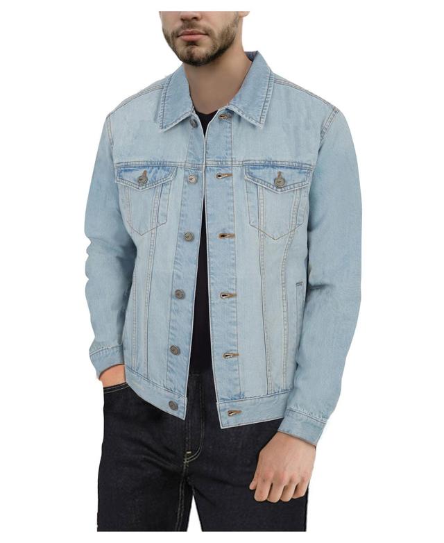 X-Ray Mens Slim Washed Denim Jacket Product Image