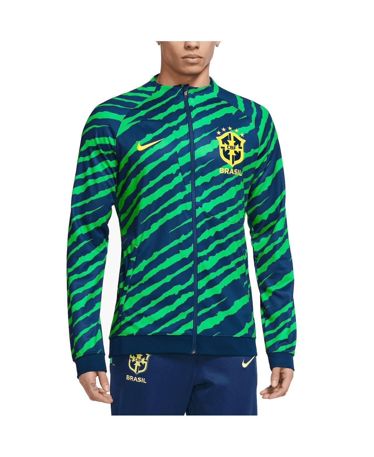 Mens Nike Blue Brazil National Team Academy Pro Anthem Performance Full-Zip Jacket Product Image