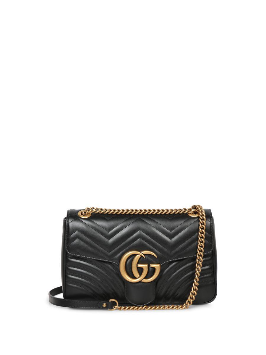 'gg Marmont' Mini Shoulder Bag In Black   Product Image