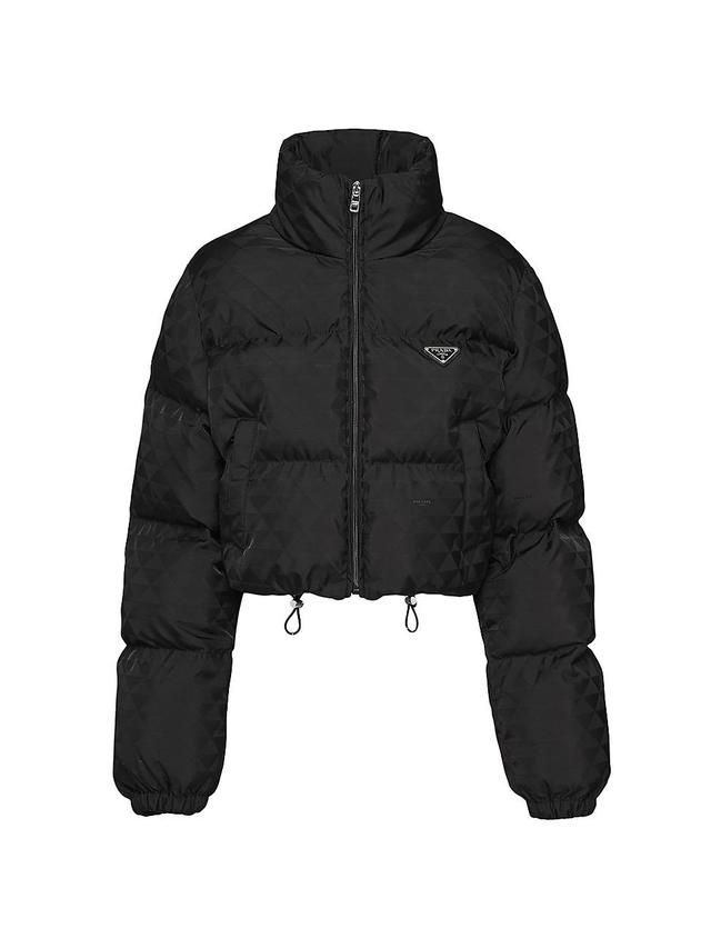 Womens Printed Nylon Down Jacket Product Image