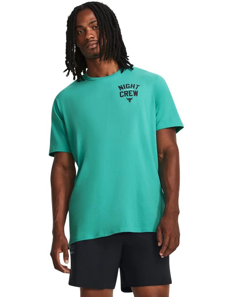 Men's Project Rock Night Crew Short Sleeve Product Image