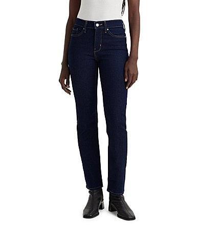 Levis 314 Shaping Straight Leg Mid Rise Jeans Product Image